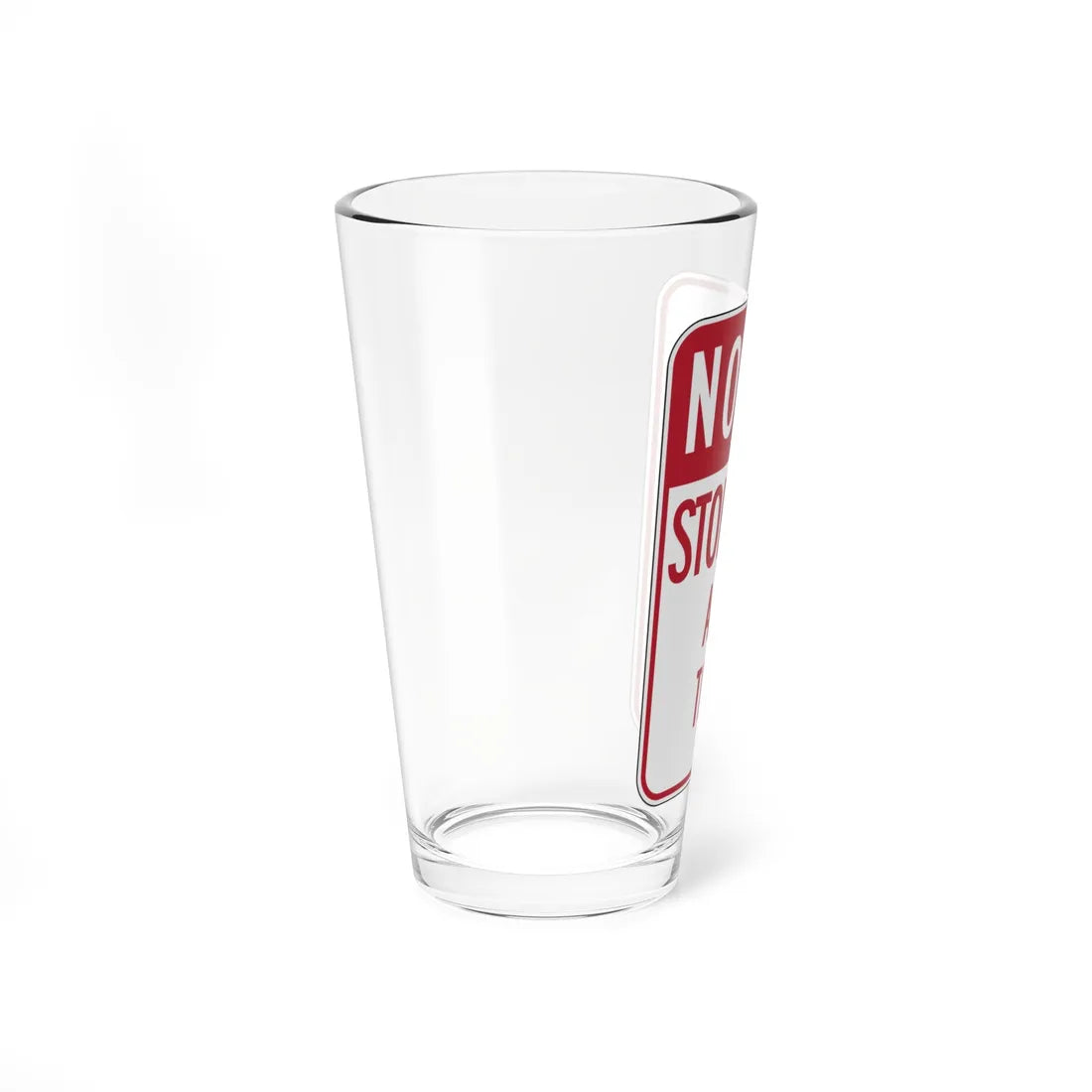 MUTCD-CA R26S (California) (Road Sign) Pint Glass 16oz - Go Mug Yourself