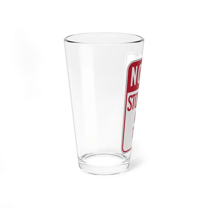 MUTCD-CA R26S (California) (Road Sign) Pint Glass 16oz - Go Mug Yourself