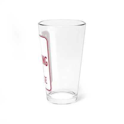 MUTCD-CA R27 (California) (Road Sign) Pint Glass 16oz - Go Mug Yourself