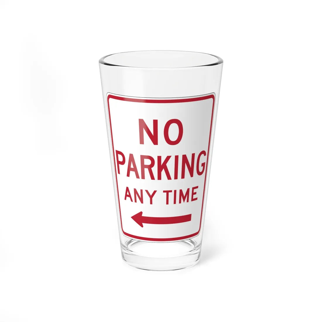 MUTCD-CA R28A-1.2Lt (California) (Road Sign) Pint Glass 16oz 16oz - Go Mug Yourself