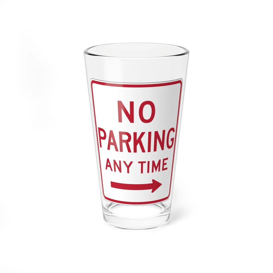 MUTCD-CA R28A-1.2Rt (California) (Road Sign) Pint Glass 16oz 16oz - Go Mug Yourself