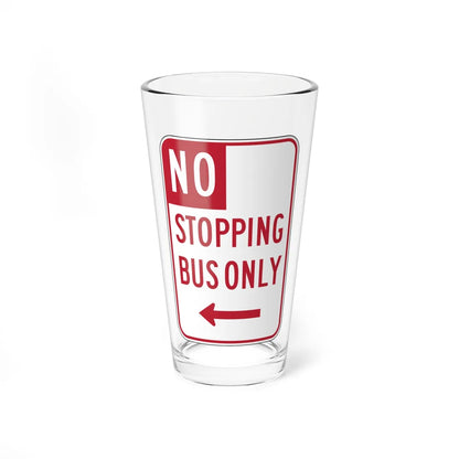 MUTCD-CA R28C (California) (Road Sign) Pint Glass 16oz 16oz - Go Mug Yourself