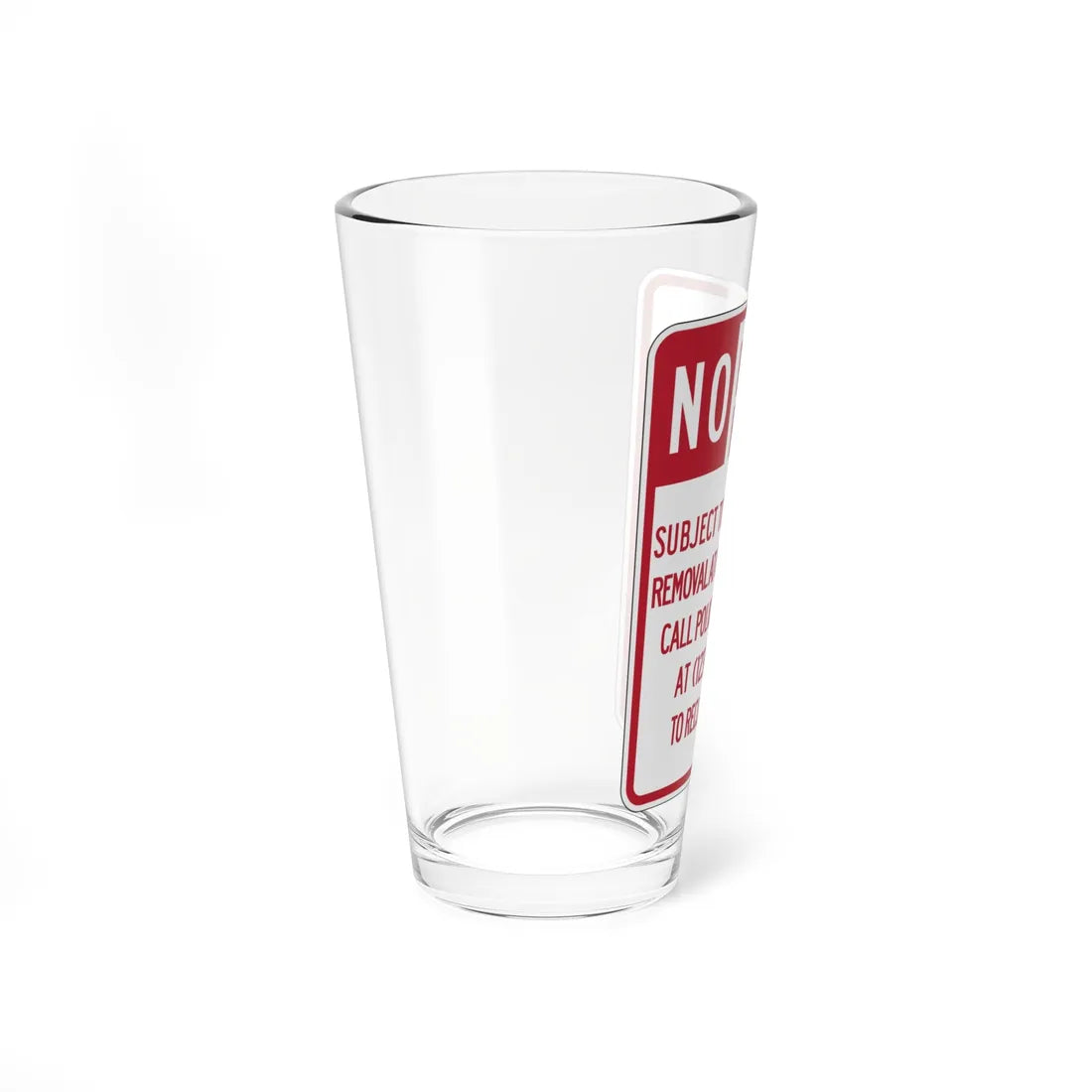 MUTCD-CA R28E (California) (Road Sign) Pint Glass 16oz - Go Mug Yourself