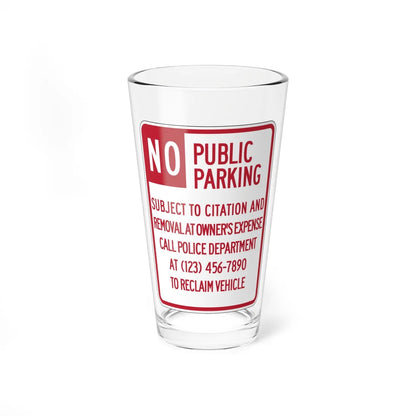 MUTCD-CA R28E (California) (Road Sign) Pint Glass 16oz - Go Mug Yourself