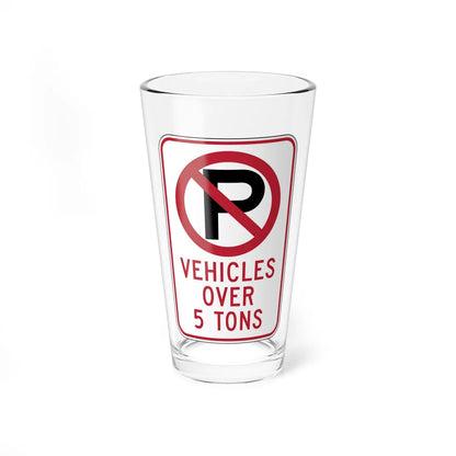 MUTCD-CA R28F (California) (Road Sign) Pint Glass 16oz 16oz - Go Mug Yourself