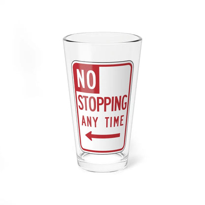 MUTCD-CA R28S (California) (Road Sign) Pint Glass 16oz 16oz - Go Mug Yourself