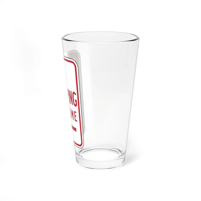 MUTCD-CA R28S (California) (Road Sign) Pint Glass 16oz - Go Mug Yourself