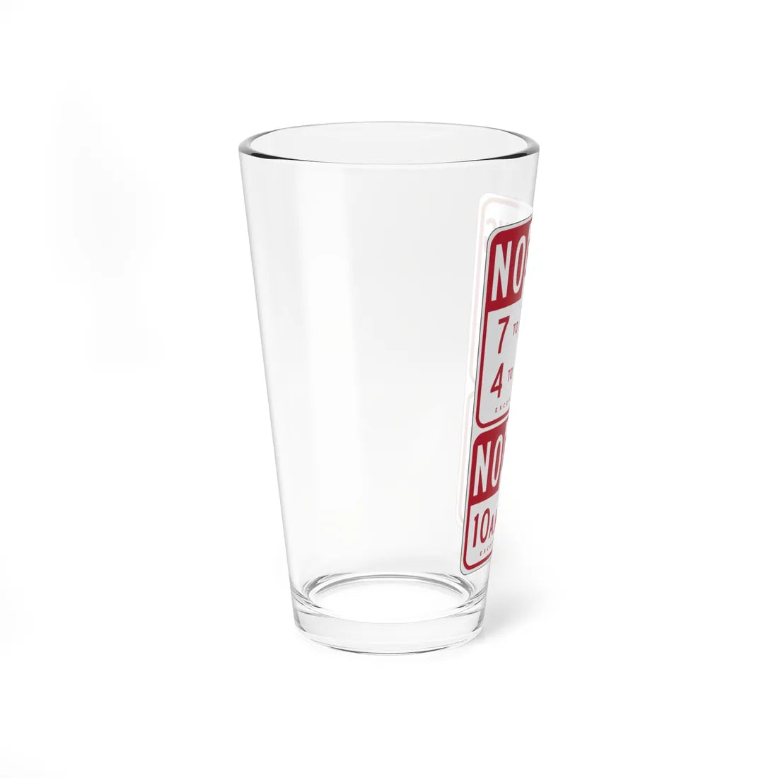 MUTCD-CA R29-1.1 (California) (Road Sign) Pint Glass 16oz - Go Mug Yourself