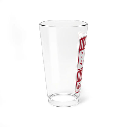 MUTCD-CA R29-1.1 (California) (Road Sign) Pint Glass 16oz - Go Mug Yourself