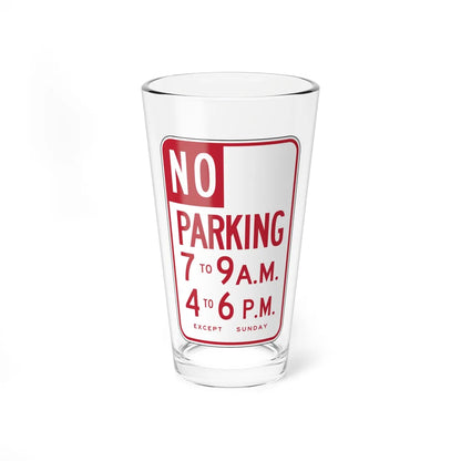 MUTCD-CA R30 (California) (Road Sign) Pint Glass 16oz 16oz - Go Mug Yourself