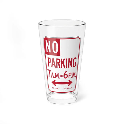 MUTCD-CA R30A (California) (Road Sign) Pint Glass 16oz 16oz - Go Mug Yourself