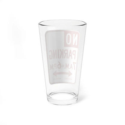 MUTCD-CA R30A (California) (Road Sign) Pint Glass 16oz - Go Mug Yourself