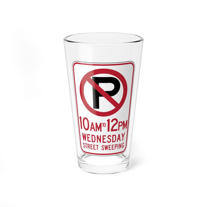 MUTCD-CA R30B 2009 (California) (Road Sign) Pint Glass 16oz 16oz - Go Mug Yourself