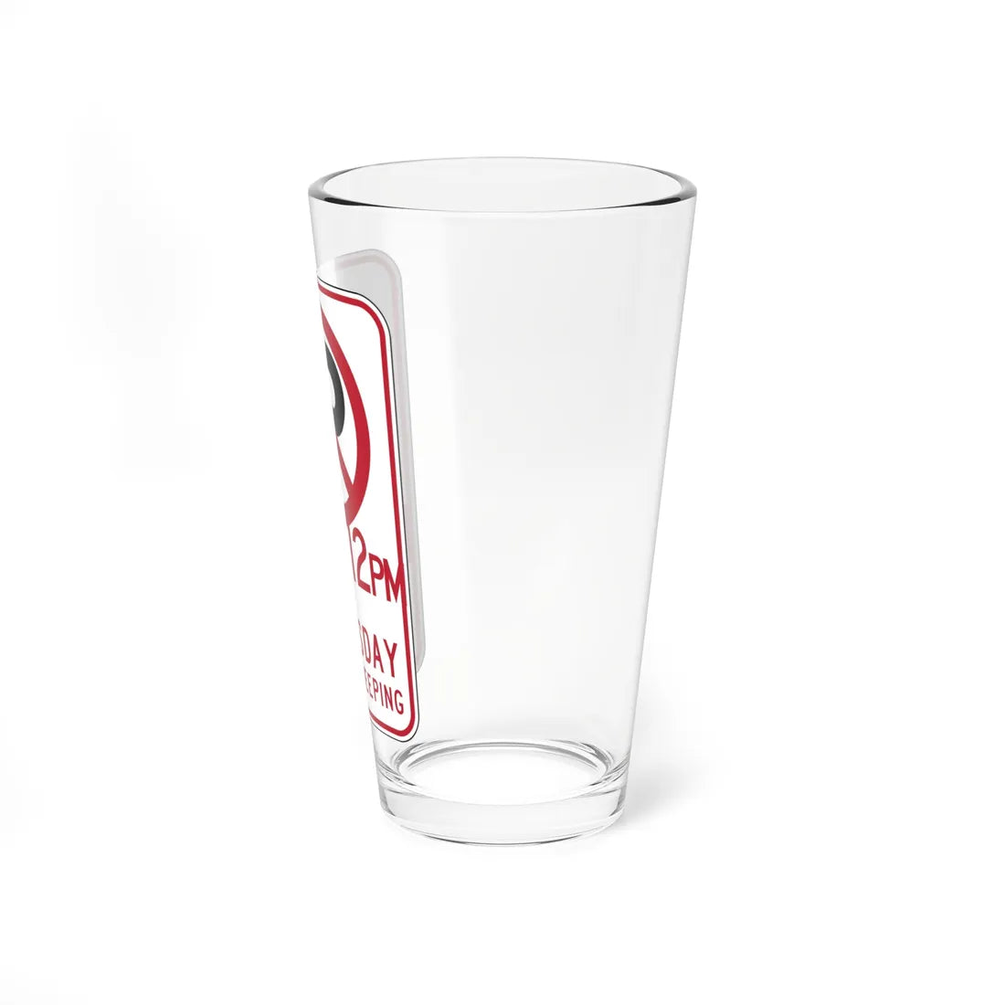 MUTCD-CA R30B 2009 open text (California) (Road Sign) Pint Glass 16oz - Go Mug Yourself