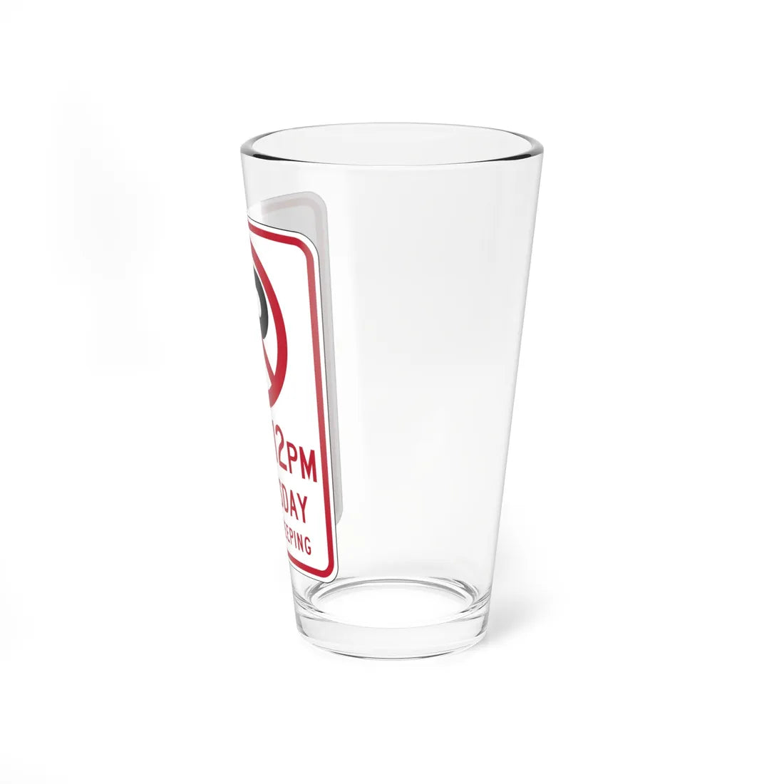 MUTCD-CA R30B 2024 (California) (Road Sign) Pint Glass 16oz - Go Mug Yourself