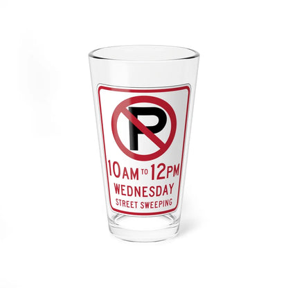 MUTCD-CA R30B 2024 (California) (Road Sign) Pint Glass 16oz - Go Mug Yourself