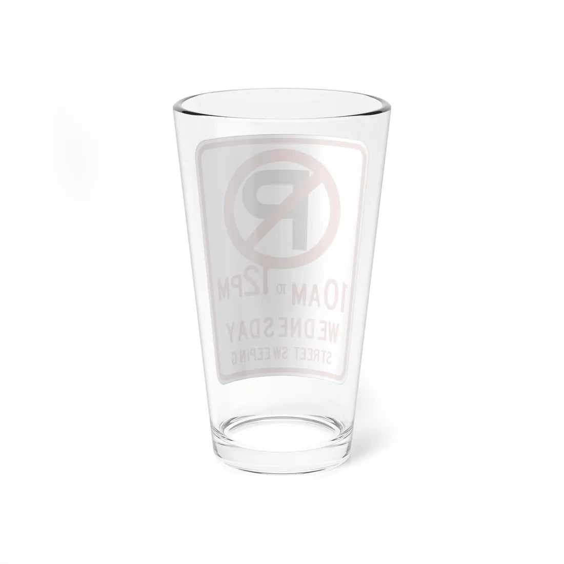MUTCD-CA R30B 2024 open text (California) (Road Sign) Pint Glass 16oz - Go Mug Yourself