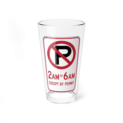 MUTCD-CA R30C (California) (Road Sign) Pint Glass 16oz 16oz - Go Mug Yourself