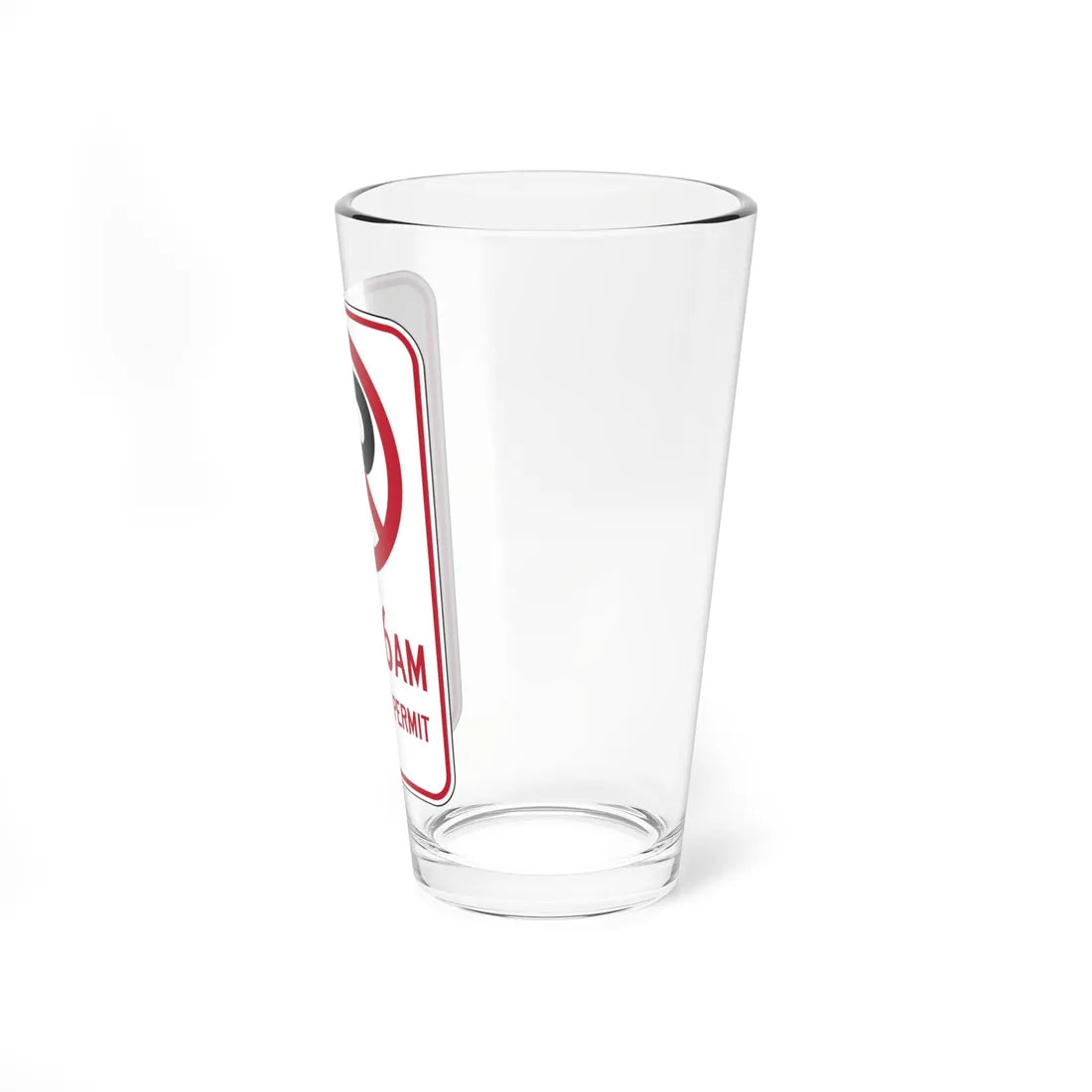 MUTCD-CA R30C (California) (Road Sign) Pint Glass 16oz - Go Mug Yourself