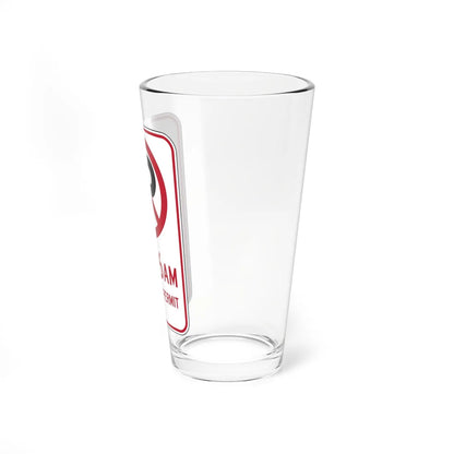 MUTCD-CA R30C (California) (Road Sign) Pint Glass 16oz - Go Mug Yourself