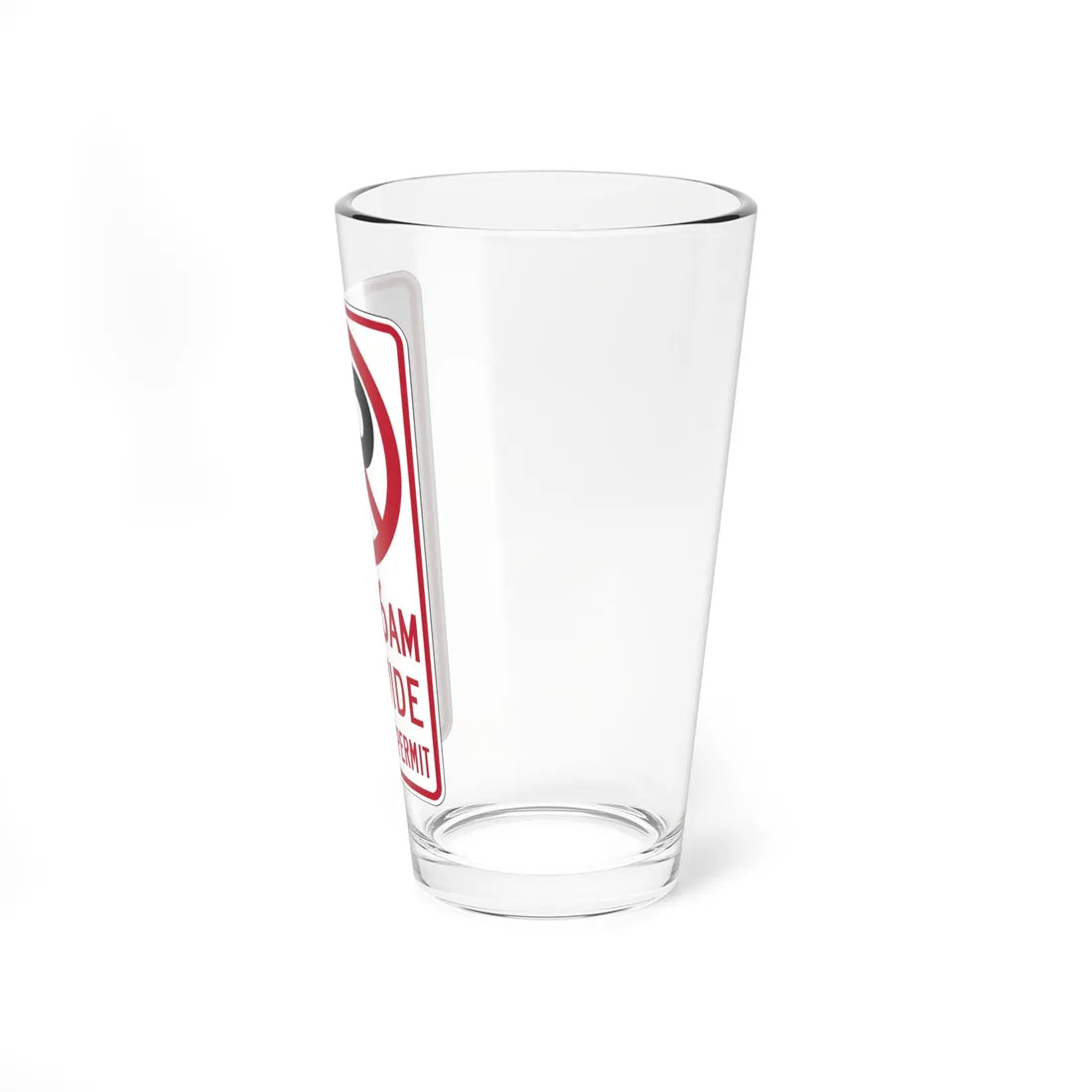 MUTCD-CA R30D (California) (Road Sign) Pint Glass 16oz - Go Mug Yourself