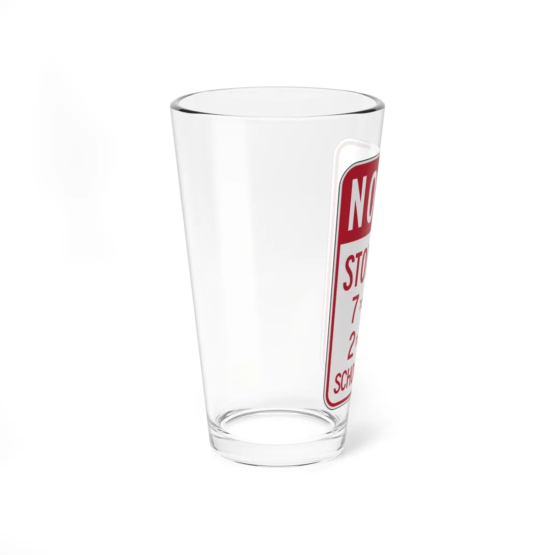 MUTCD-CA R30F (California) (Road Sign) Pint Glass 16oz - Go Mug Yourself