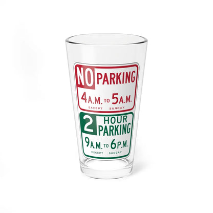 MUTCD-CA R31-1.1 (California) (Road Sign) Pint Glass 16oz - Go Mug Yourself