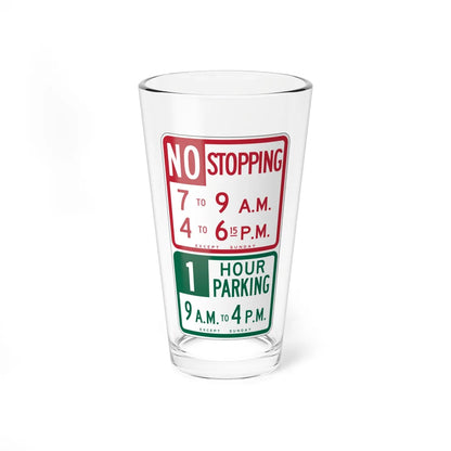 MUTCD-CA R31-1.1S (California) (Road Sign) Pint Glass 16oz 16oz - Go Mug Yourself
