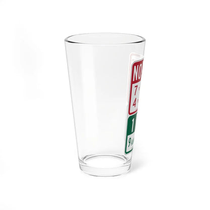 MUTCD-CA R31-1.1S (California) (Road Sign) Pint Glass 16oz - Go Mug Yourself