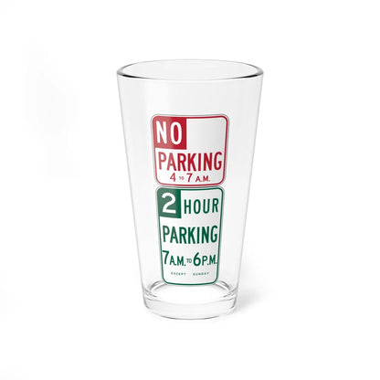 MUTCD-CA R32B (California) (Road Sign) Pint Glass 16oz 16oz - Go Mug Yourself