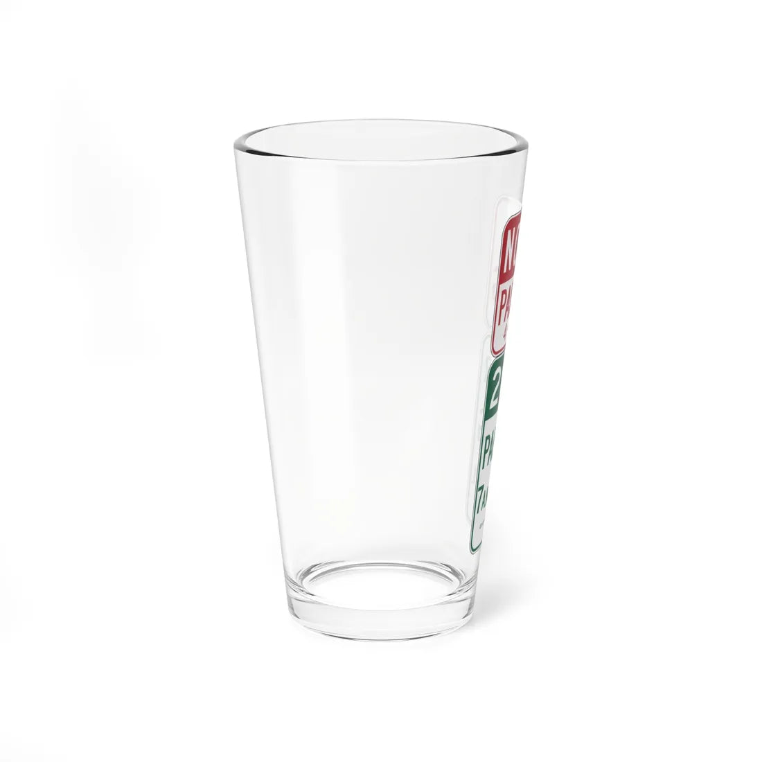 MUTCD-CA R32B (California) (Road Sign) Pint Glass 16oz - Go Mug Yourself