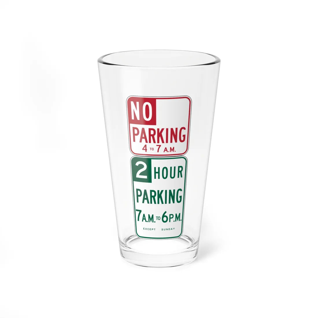 MUTCD-CA R32B (California) (Road Sign) Pint Glass 16oz - Go Mug Yourself