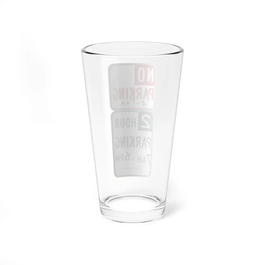 MUTCD-CA R32B open text (California) (Road Sign) Pint Glass 16oz - Go Mug Yourself