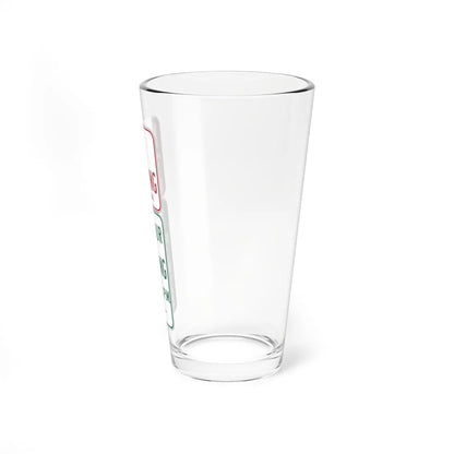 MUTCD-CA R32B open text (California) (Road Sign) Pint Glass 16oz - Go Mug Yourself