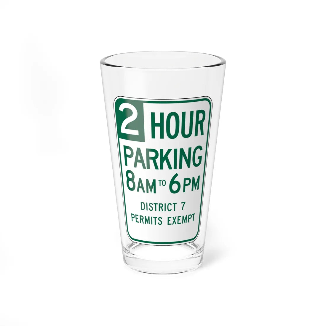MUTCD-CA R32C (California) (Road Sign) Pint Glass 16oz 16oz - Go Mug Yourself