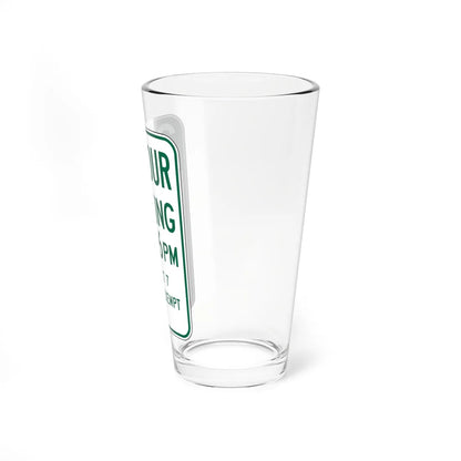 MUTCD-CA R32C (California) (Road Sign) Pint Glass 16oz - Go Mug Yourself