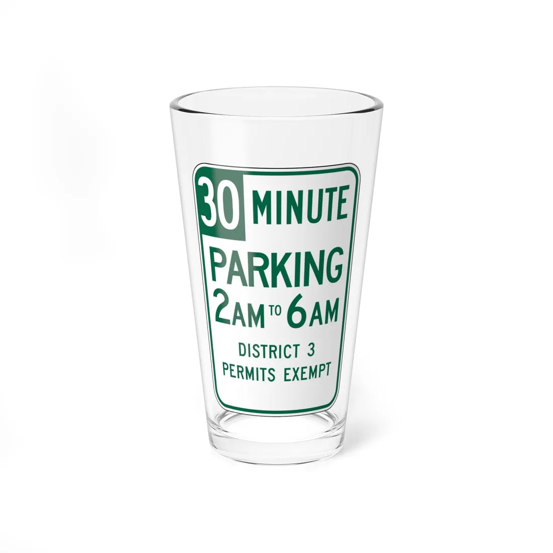 MUTCD-CA R32D (California) (Road Sign) Pint Glass 16oz 16oz - Go Mug Yourself
