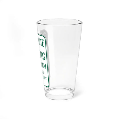 MUTCD-CA R32D (California) (Road Sign) Pint Glass 16oz - Go Mug Yourself