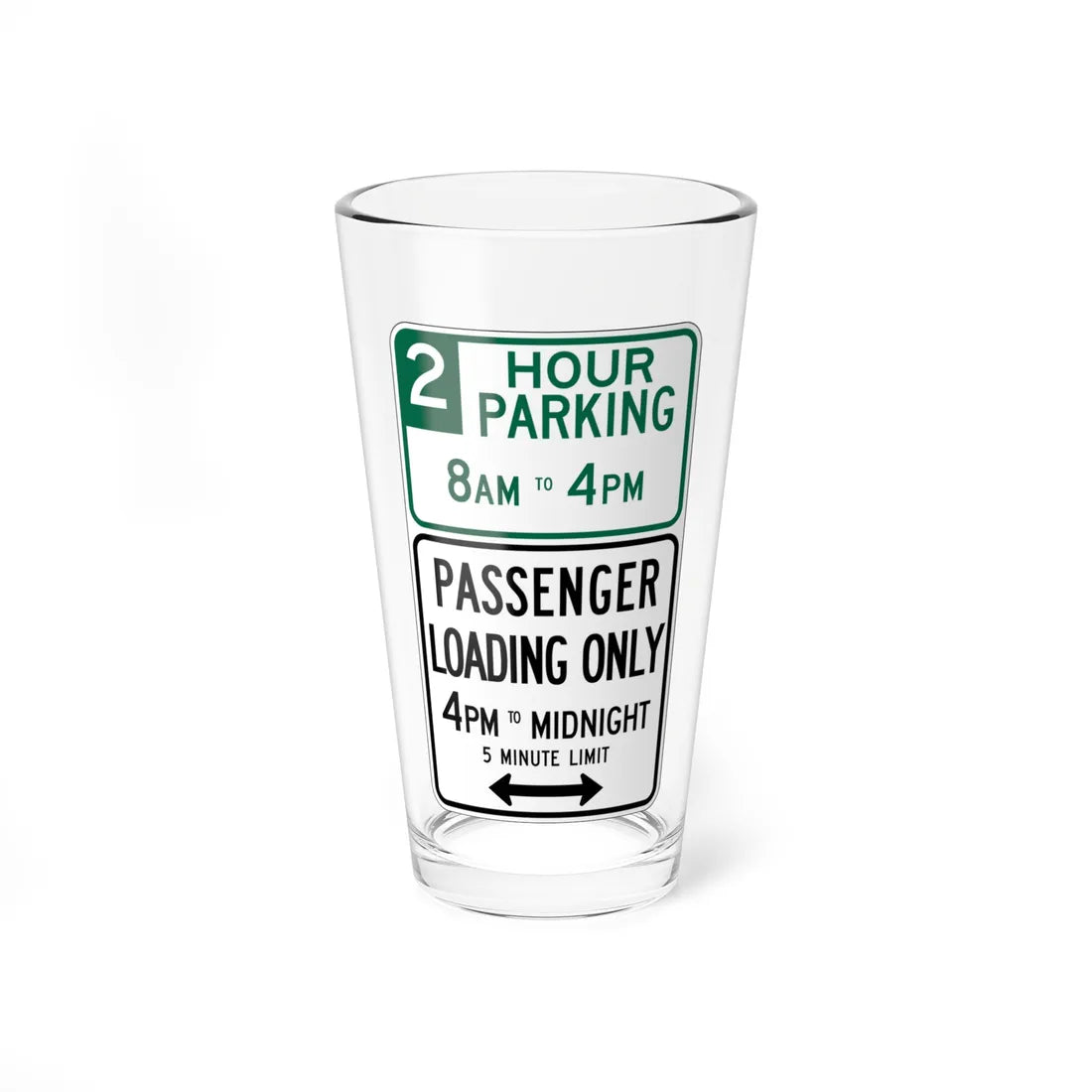 MUTCD-CA R32E (California) (Road Sign) Pint Glass 16oz 16oz - Go Mug Yourself