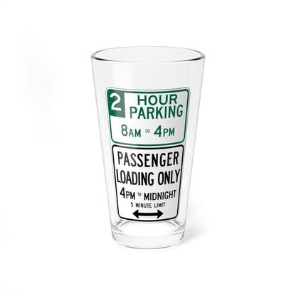MUTCD-CA R32E (California) (Road Sign) Pint Glass 16oz 16oz - Go Mug Yourself