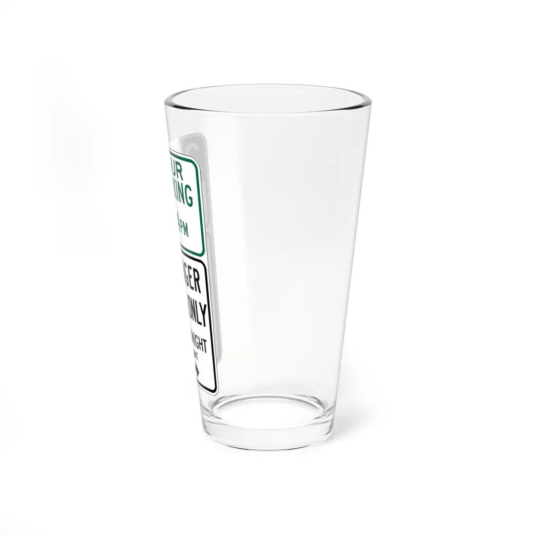 MUTCD-CA R32E (California) (Road Sign) Pint Glass 16oz - Go Mug Yourself