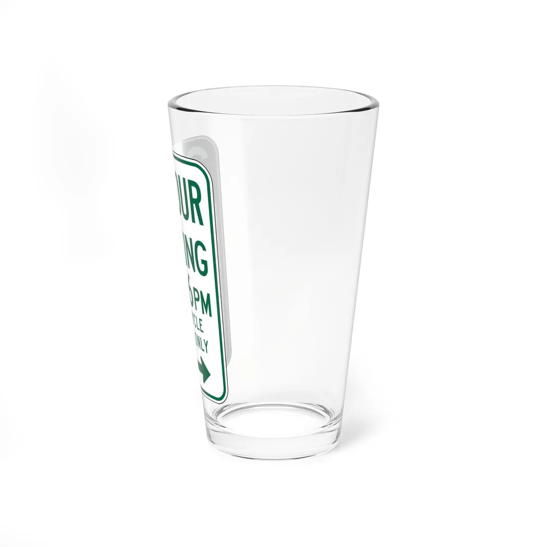MUTCD-CA R32F (California) (Road Sign) Pint Glass 16oz - Go Mug Yourself