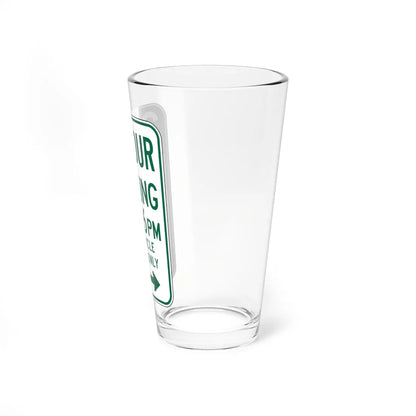 MUTCD-CA R32F (California) (Road Sign) Pint Glass 16oz - Go Mug Yourself