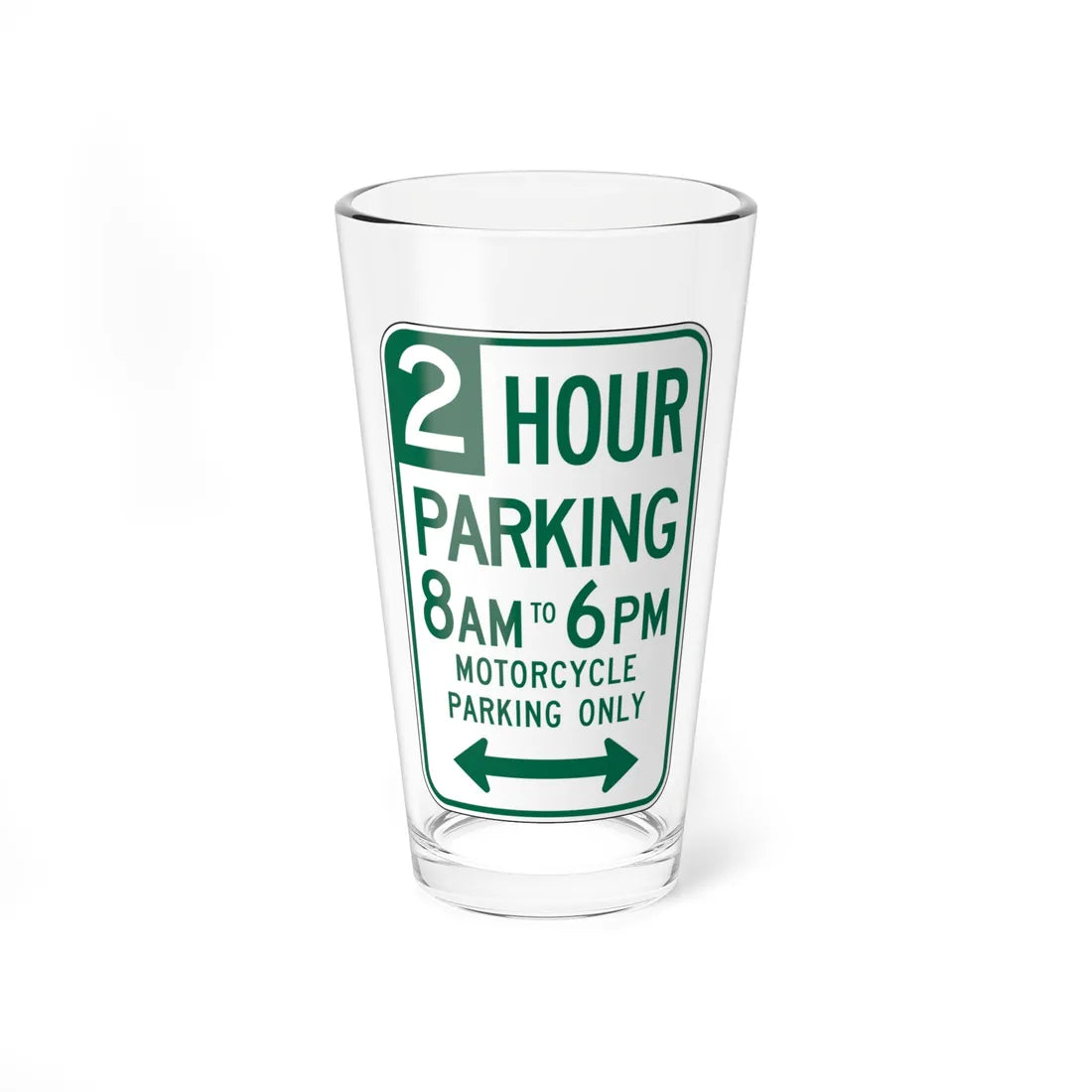 MUTCD-CA R32F (California) (Road Sign) Pint Glass 16oz - Go Mug Yourself