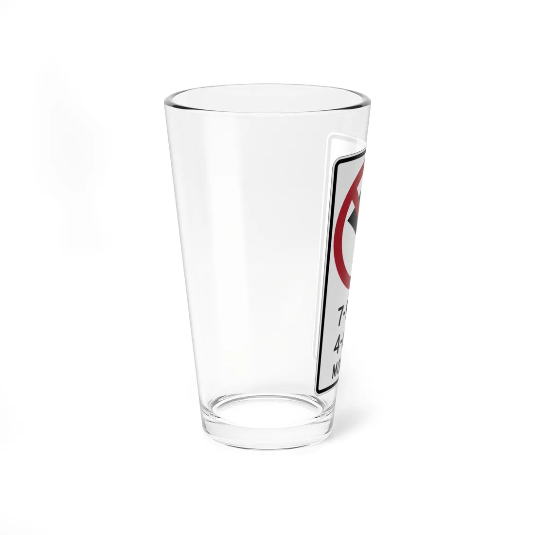MUTCD-CA R33A (California) (Road Sign) Pint Glass 16oz - Go Mug Yourself