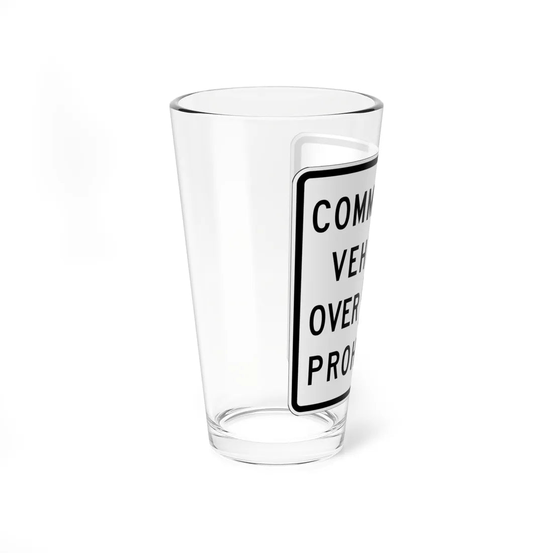 MUTCD-CA R36 (California) (Road Sign) Pint Glass 16oz - Go Mug Yourself