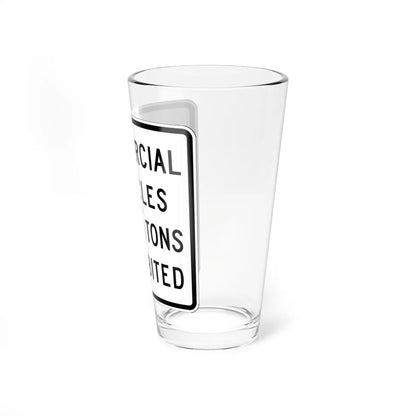 MUTCD-CA R36 (California) (Road Sign) Pint Glass 16oz - Go Mug Yourself