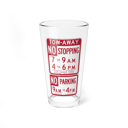 MUTCD-CA R37-1.1 (California) (Road Sign) Pint Glass 16oz 16oz - Go Mug Yourself