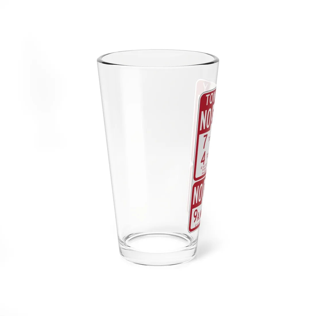 MUTCD-CA R37-1.1 (California) (Road Sign) Pint Glass 16oz - Go Mug Yourself