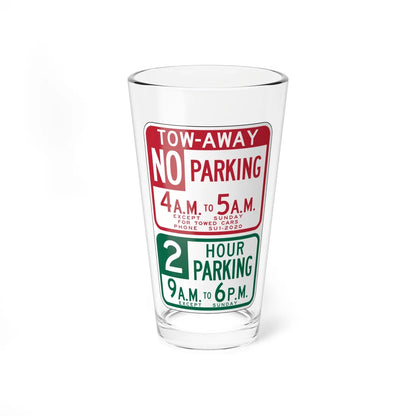 MUTCD-CA R38-1.1 (California) (Road Sign) Pint Glass 16oz 16oz - Go Mug Yourself